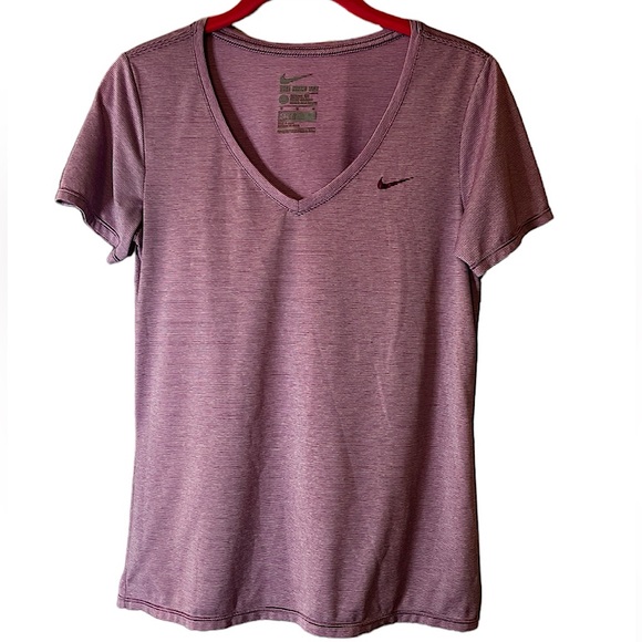 Womens THE NIKE TEE Dri Fit V-Neck Shirt - Picture 1 of 4